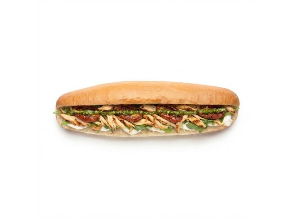 Broodje Mozzarella + gegrilde kip